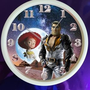 Buzz light year and Sally kids led clock